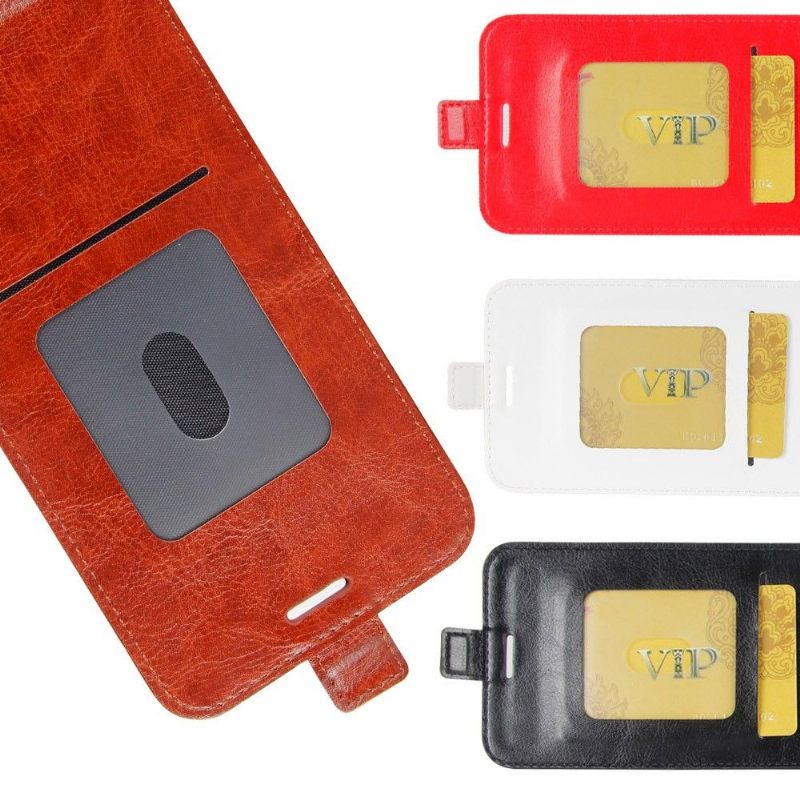 δερματινη θηκη Motorola Moto G8 Plus Θήκη Flip Faux Leather Vertical