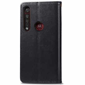 Κάλυμμα Motorola Moto G8 Plus Δερμάτινη Κάρτα Indila Faux