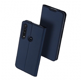 Θήκη Flip Motorola Moto G8 Plus Κάτοχος Κάρτας Satin Effect