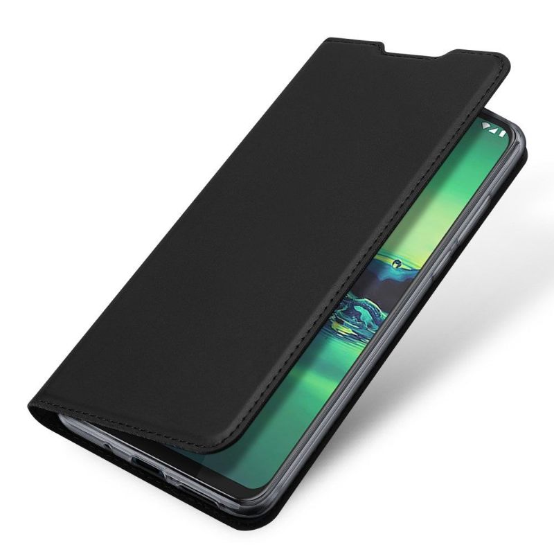 Θήκη Flip Motorola Moto G8 Plus Κάτοχος Κάρτας Satin Effect