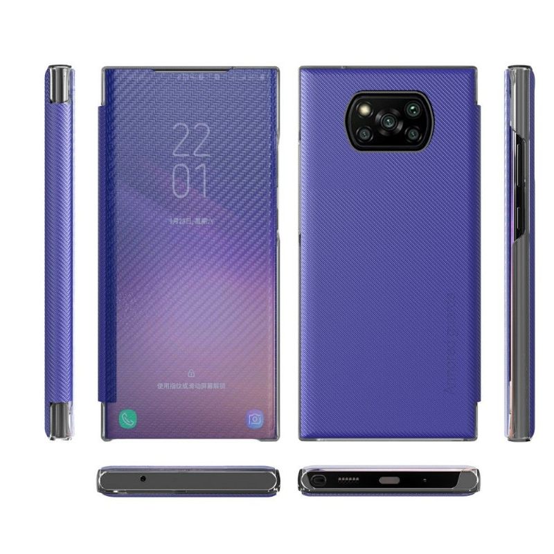 θηκη κινητου Poco X3 / X3 Pro / X3 NFC Θήκη Flip Ίνα Άνθρακα