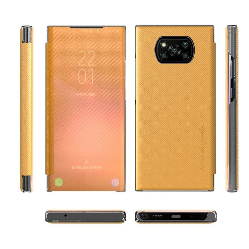 θηκη κινητου Poco X3 / X3 Pro / X3 NFC Θήκη Flip Ίνα Άνθρακα