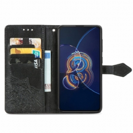 δερματινη θηκη Asus Zenfone 8 Flip Θήκη Flip Mandala Relief Faux Leather