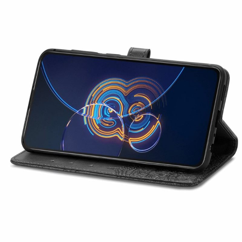 δερματινη θηκη Asus Zenfone 8 Flip Θήκη Flip Mandala Relief Faux Leather