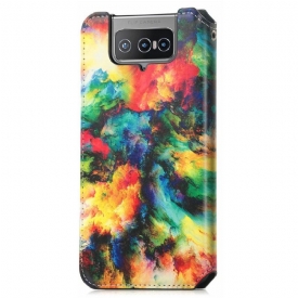 Κάλυμμα Asus Zenfone 8 Flip Θήκη Flip Iridescent Cloud