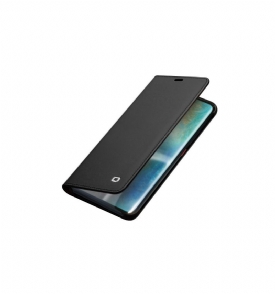 Θήκη Flip Huawei Mate 20 Pro Κλασικό Γνήσιο Δέρμα - Μαύρο