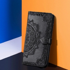 Κάλυμμα OnePlus 9 Pro Mandala Relief Faux Leather