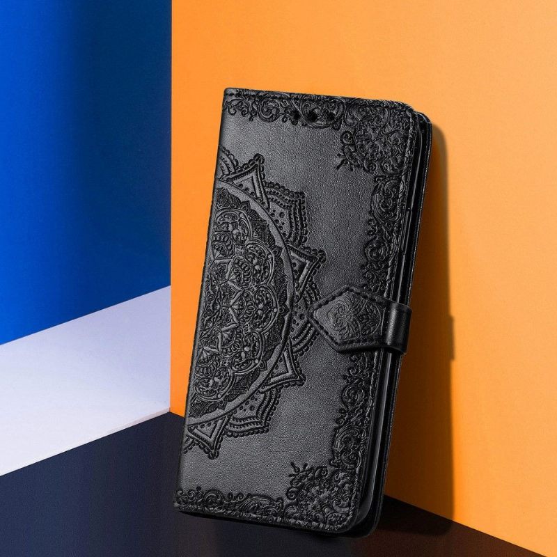 Κάλυμμα OnePlus 9 Pro Mandala Relief Faux Leather