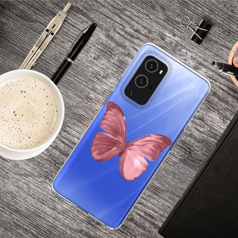 Θήκη OnePlus 9 Pro Pink Butterfly