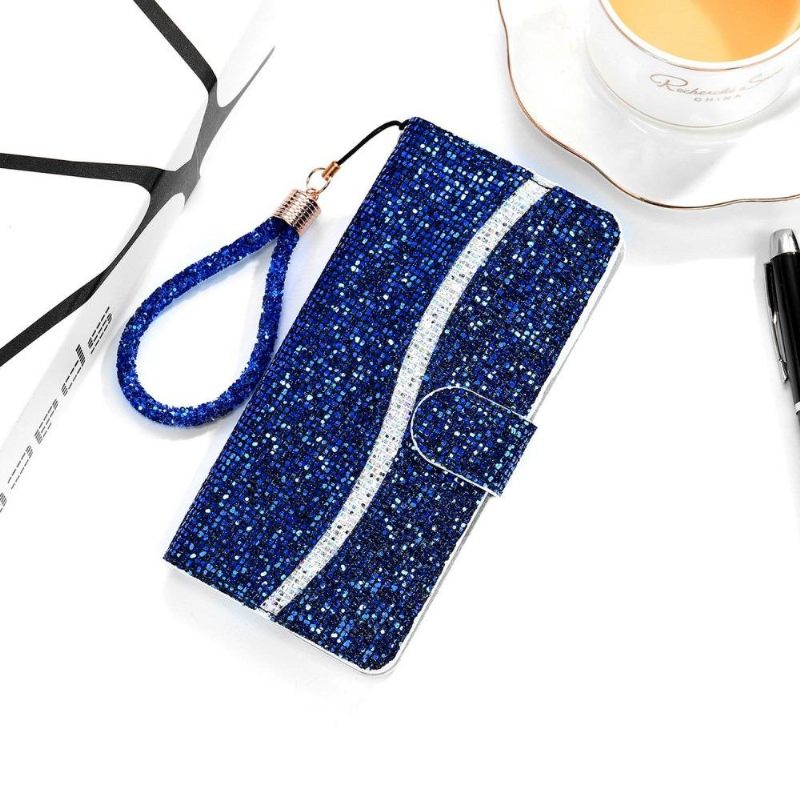 δερματινη θηκη Samsung Galaxy A13 4G Θήκη Κάρτας Glitter