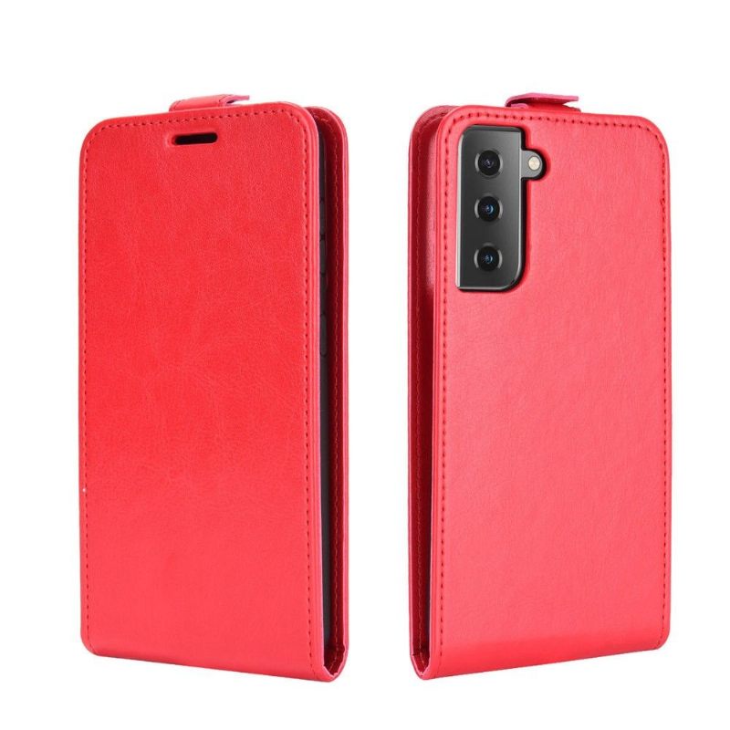 Θήκη Flip Samsung Galaxy S21 5G δερματινη θηκη Faux Leather Vertical