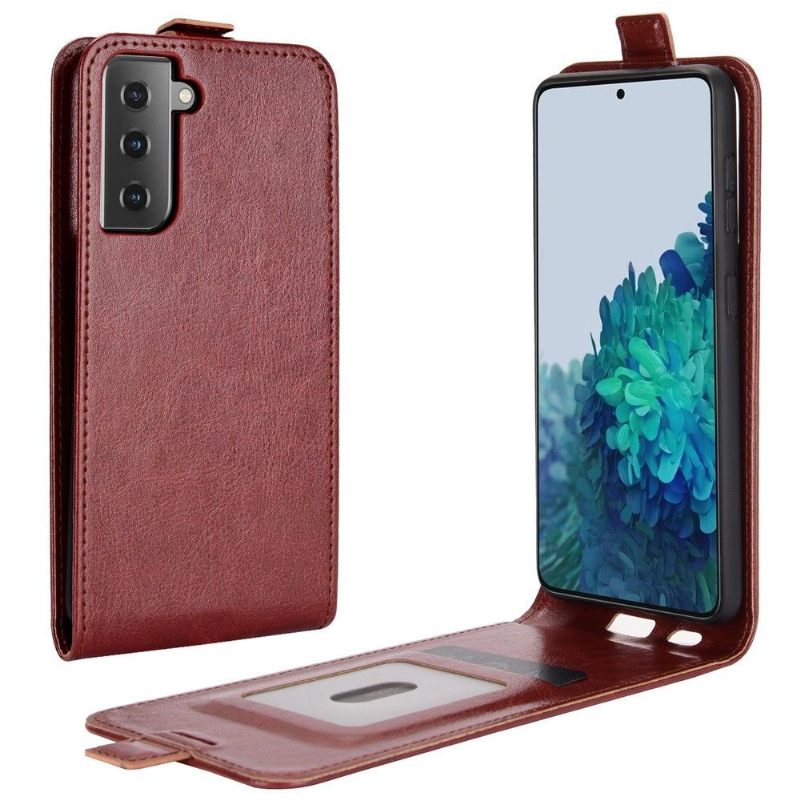 Θήκη Flip Samsung Galaxy S21 5G δερματινη θηκη Faux Leather Vertical