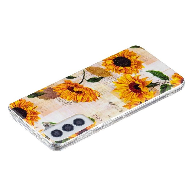 Θήκη Samsung Galaxy S21 5G Fluorescent Sunflower Vintage