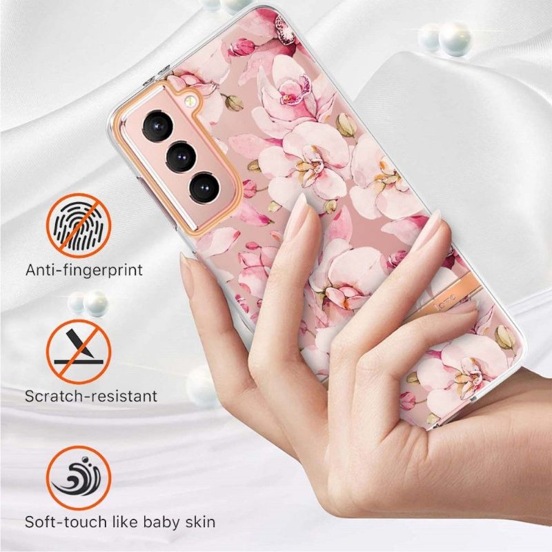 Θήκη Samsung Galaxy S21 5G Gardenia Pink Flower