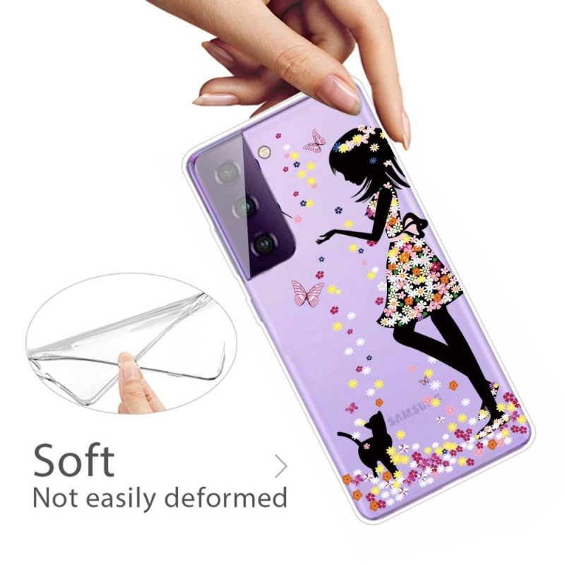 Θήκη Samsung Galaxy S21 5G Lady Butterflies