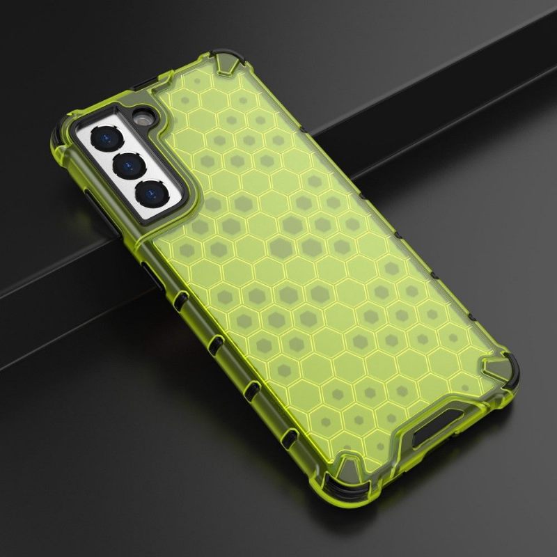 Θήκη Samsung Galaxy S21 5G με κορδονι Honeycomb Design