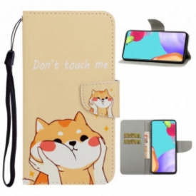 Κάλυμμα Samsung Galaxy A52 4G / A52 5G / A52s 5G με κορδονι Cat Don't Touch Me With Strap