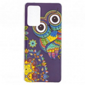 Θήκη Samsung Galaxy A52 4G / A52 5G / A52s 5G Fluorescent Owl Mandala