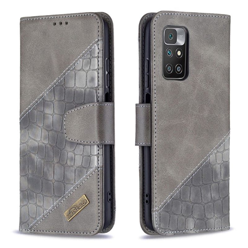 Κάλυμμα Xiaomi Redmi 10 Croc Aspect Leather Effect