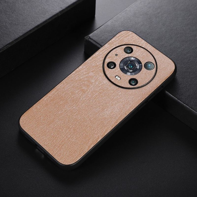 Θήκη Honor Magic 4 Pro Δερμάτινο Εφέ Wood Style