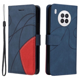 Θήκη Flip Honor 50 Lite Δίχρωμο Signature Faux Leather