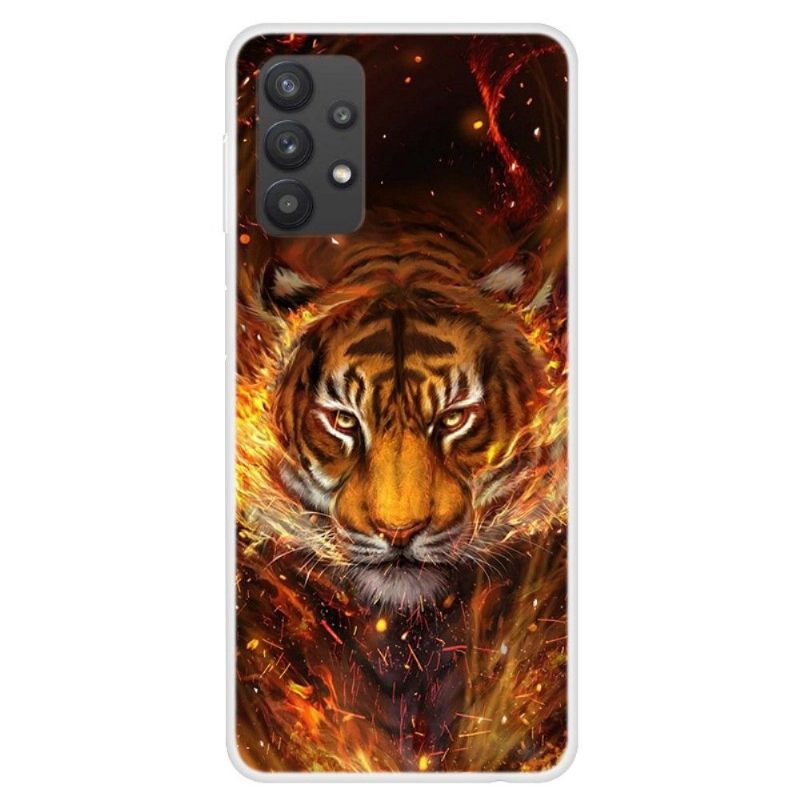 Θήκη Samsung Galaxy A32 4G Fire Tiger