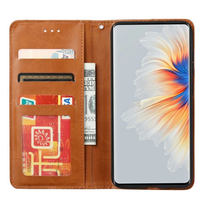 Κάλυμμα Xiaomi Mix 4 Stand Case Δερμάτινο Εφέ