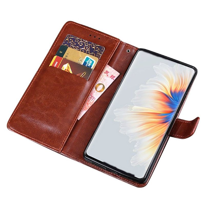 Κάλυμμα Xiaomi Mix 4 Θήκη Flip Idewei Folio Leather Effect