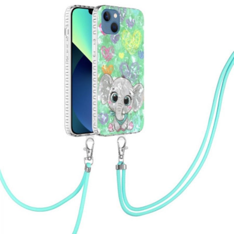 Θήκη iPhone 14 με κορδονι Corded Elephant Style