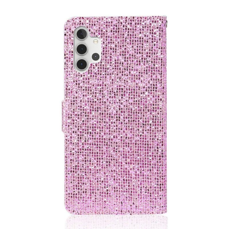 δερματινη θηκη Samsung Galaxy A32 5G Θήκη Κάρτας Glitter