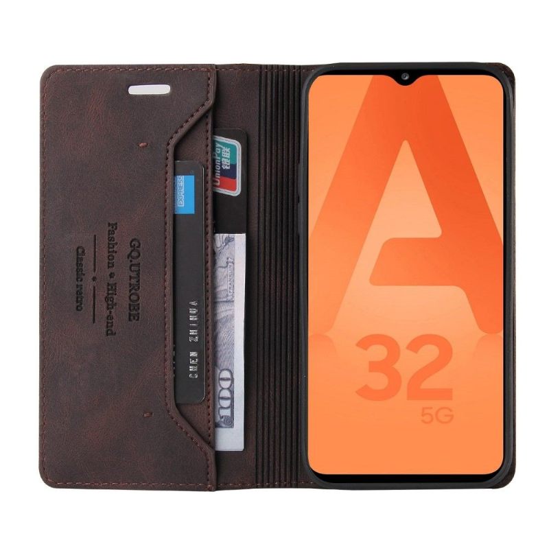 Κάλυμμα Samsung Galaxy A32 5G Gq.utrobe Faux Leather Retro