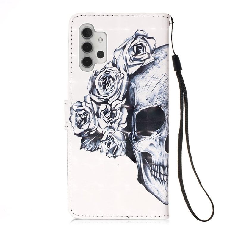 Κάλυμμα Samsung Galaxy A32 5G Skull Flowers