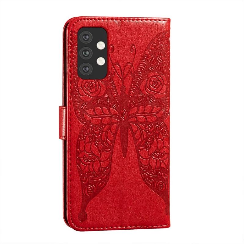 Θήκη Flip Samsung Galaxy A32 5G Butterfly Relief