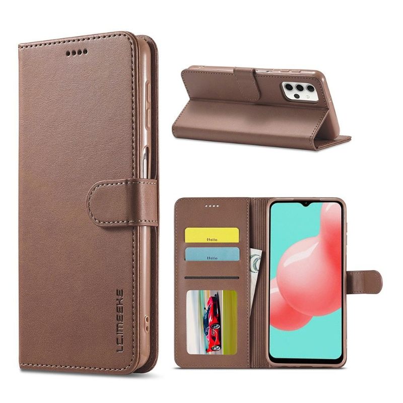 Θήκη Flip Samsung Galaxy A32 5G δερματινη θηκη Leather Effect Lc.imeeke