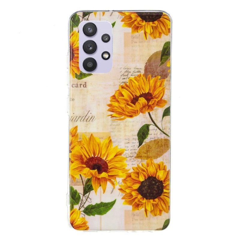 Θήκη Samsung Galaxy A32 5G Fluorescent Sunflower Vintage