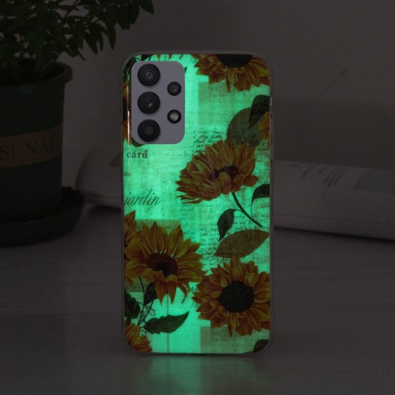 Θήκη Samsung Galaxy A32 5G Fluorescent Sunflower Vintage