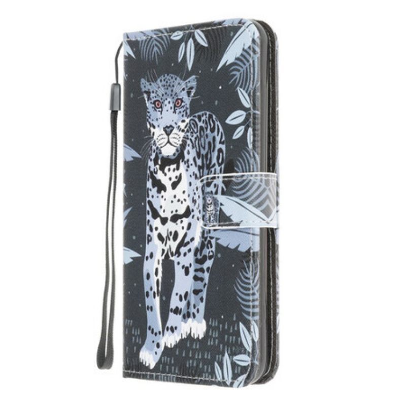 Κάλυμμα Samsung Galaxy M12 / A12 με κορδονι Strappy Leopard