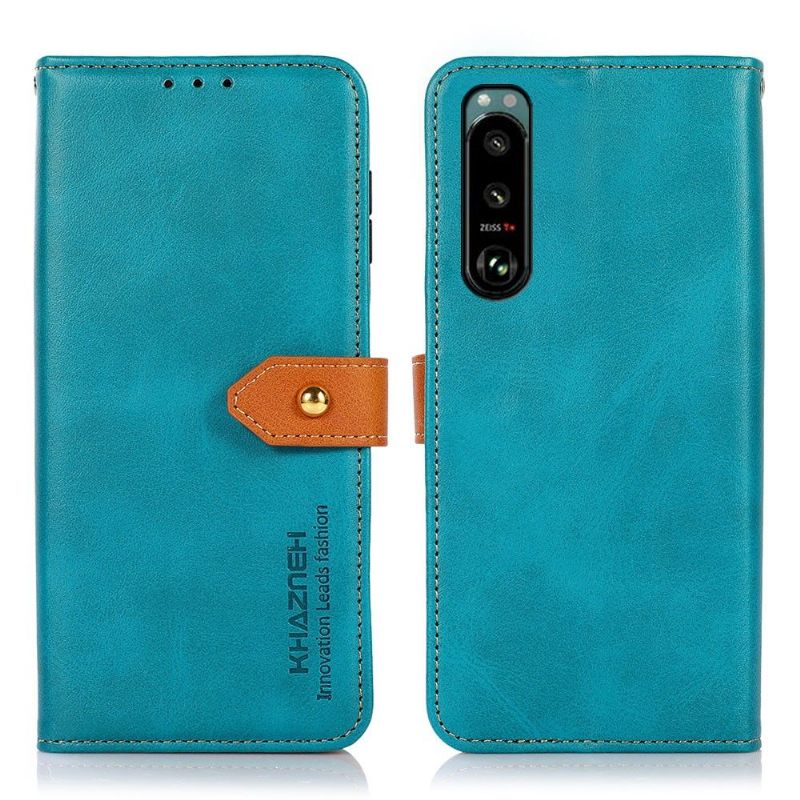 Κάλυμμα Sony Xperia 5 III Khazneh Bicolor Faux Leather