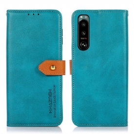 Κάλυμμα Sony Xperia 5 III Khazneh Bicolor Faux Leather