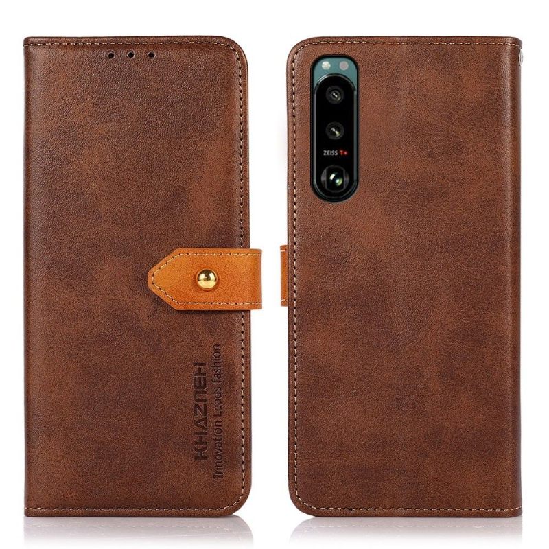 Κάλυμμα Sony Xperia 5 III Khazneh Bicolor Faux Leather