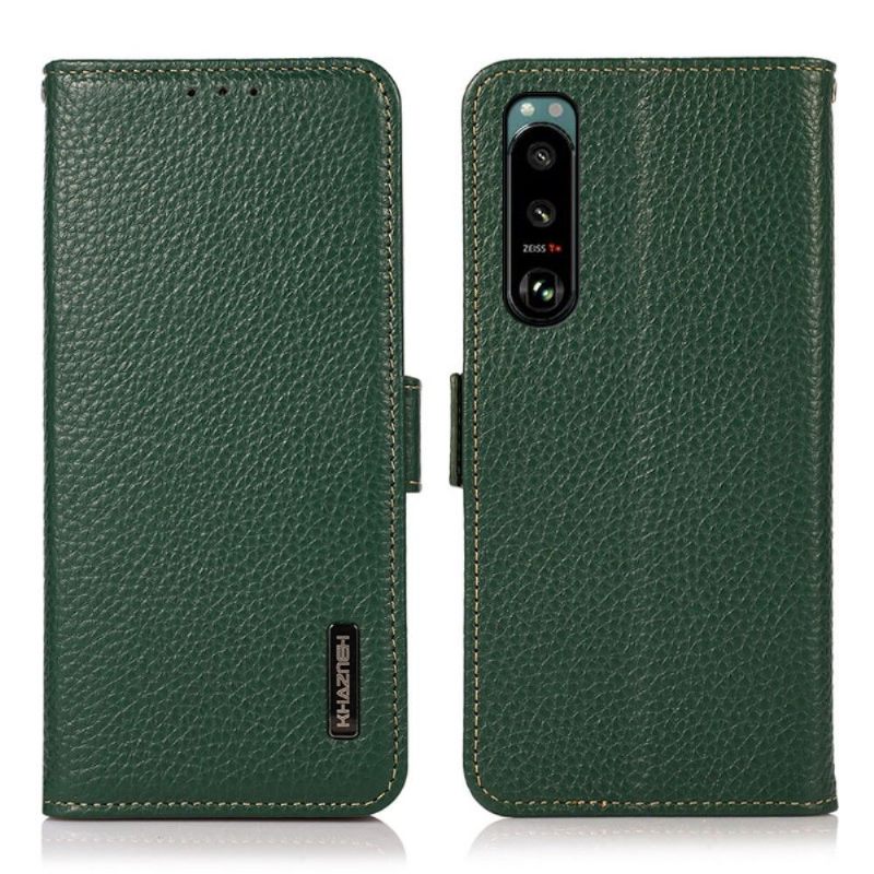 Κάλυμμα Sony Xperia 5 III Khazneh Grained Leather