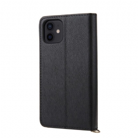 δερματινη θηκη iPhone 12 / 12 Pro Imitation Leather Cmai2 Πολλαπλός Χώρος