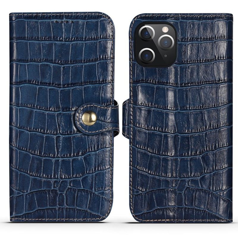 Κάλυμμα iPhone 12 / 12 Pro Croc Look Leather