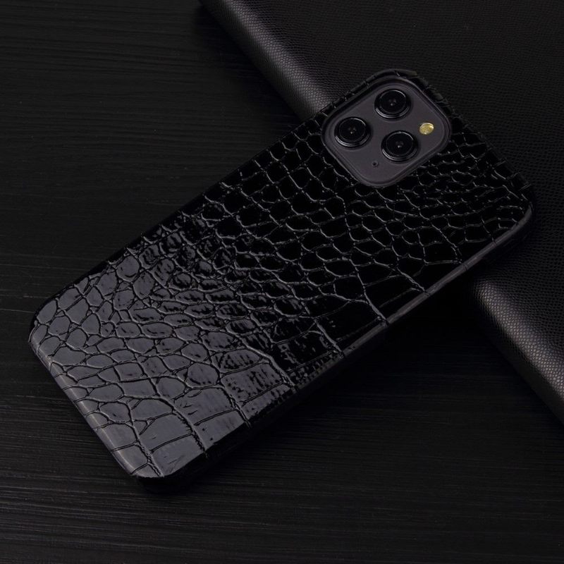 Θήκη iPhone 12 / 12 Pro Croco Gloss