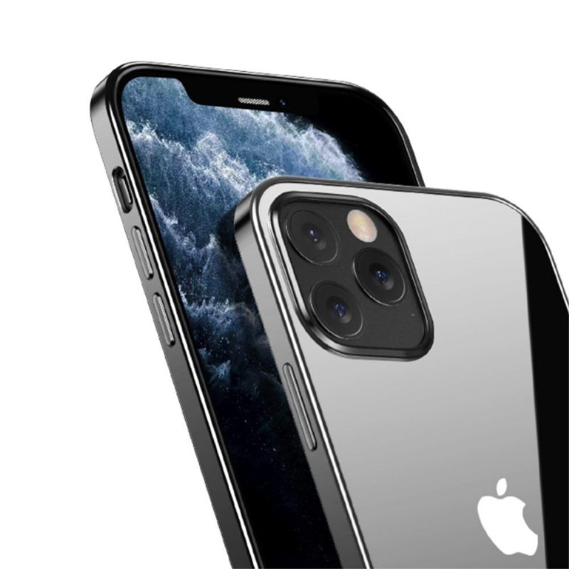 Θήκη iPhone 12 / 12 Pro Διαφανή Χρώματα Περιγράμματος