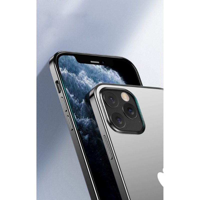 Θήκη iPhone 12 / 12 Pro Διαφανή Χρώματα Περιγράμματος