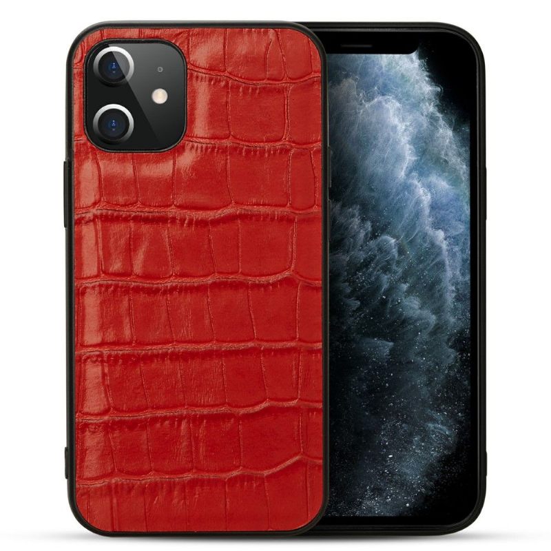 θηκη κινητου iPhone 12 / 12 Pro Croc Effect Leather