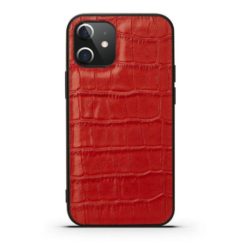 θηκη κινητου iPhone 12 / 12 Pro Croc Effect Leather