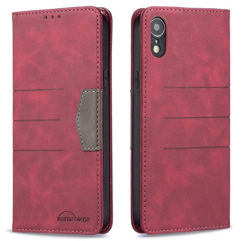 Κάλυμμα iPhone XR Θήκη Flip Binfen Color Flip Faux Leather