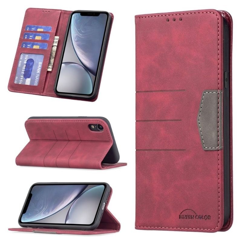 Κάλυμμα iPhone XR Θήκη Flip Binfen Color Flip Faux Leather